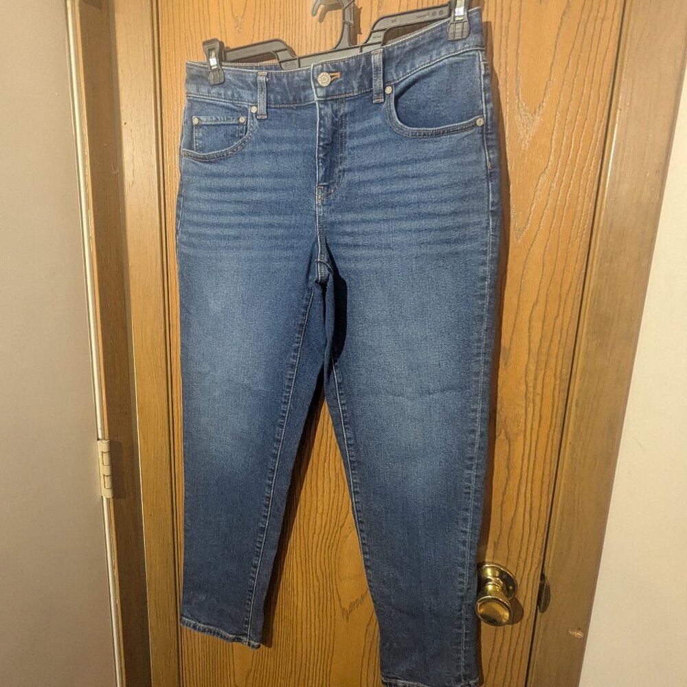 Talbots Everyday Relaxed Fit Medium Wash Denim Blue Jeans Comfort Stretch-6P